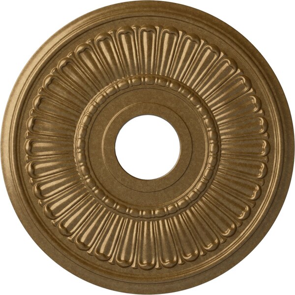 Ekena Millwork Melonie Ceiling Medallion (Fits Canopies up to 6 3/8"), 16"OD x 3 5/8"ID x 3/4"P, Pale Gold CM16MLPAS - main